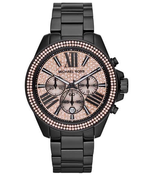 michael kors madison watch black|Michael Kors black watch women's.